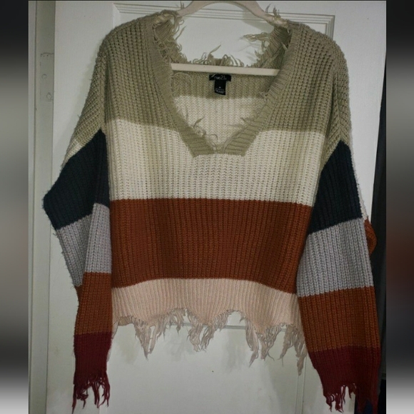 Cropped sweater shirt - Picture 1 of 7